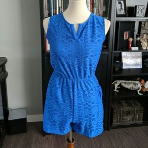 Blue Lace Romper